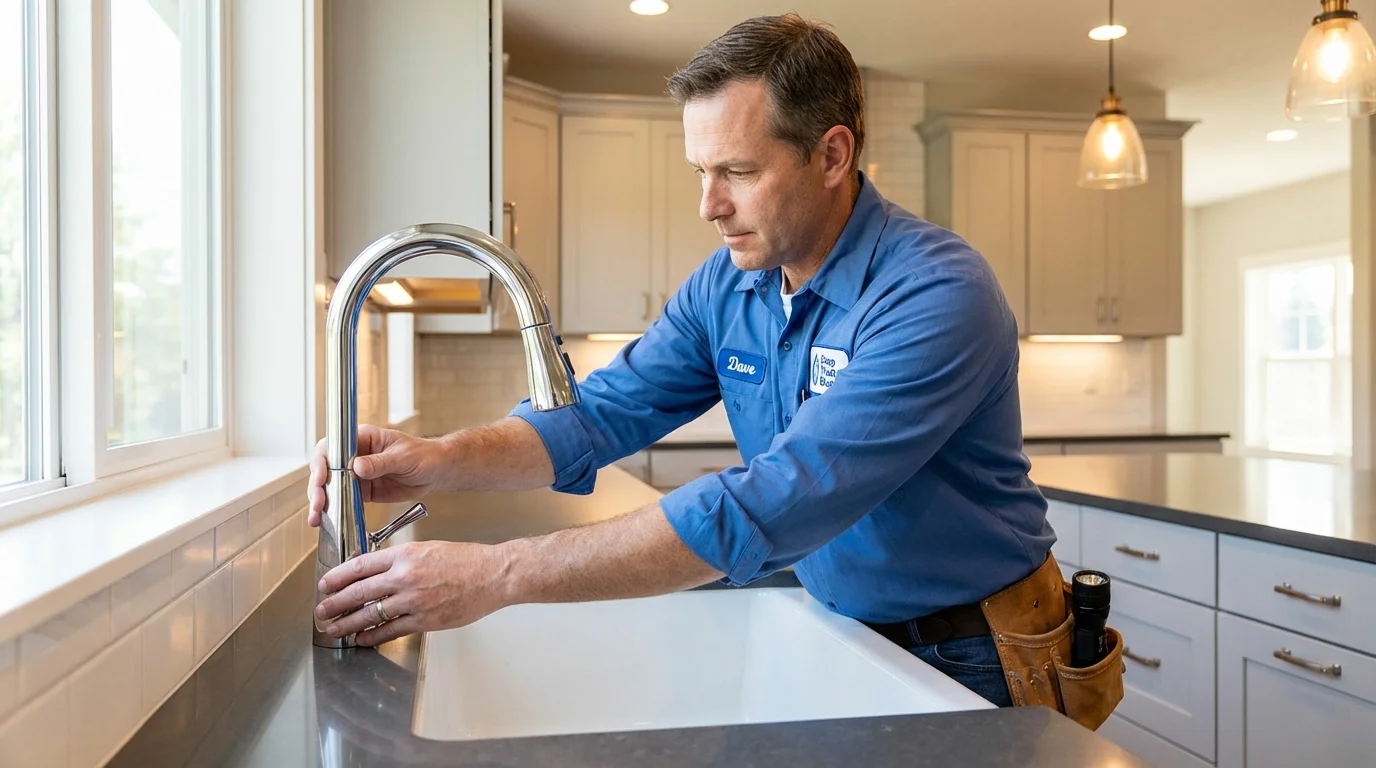 Kitchen faucet installation by Johns Plumbing LLC in Cle Elum