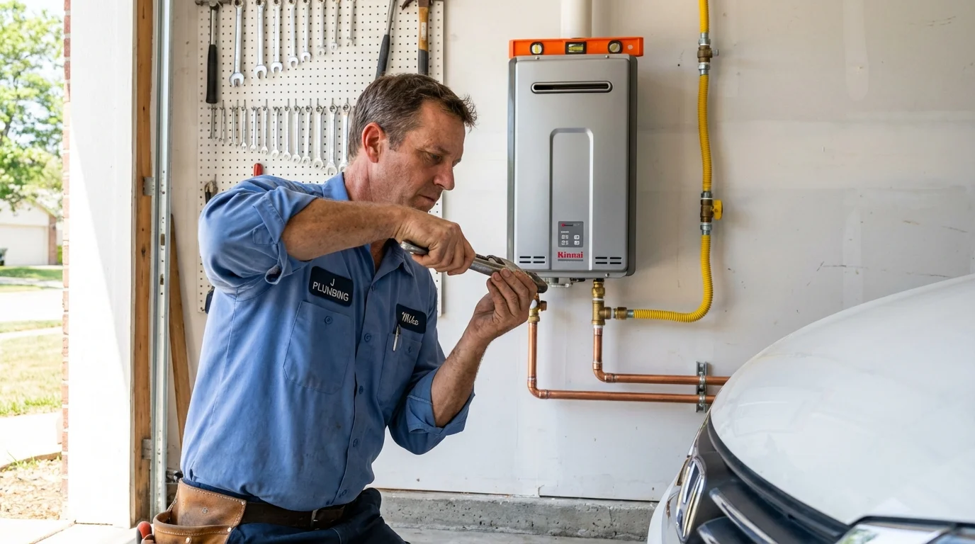 Tankless water heater installation by a Johns Plumbing LLC plumber in Cle Elum